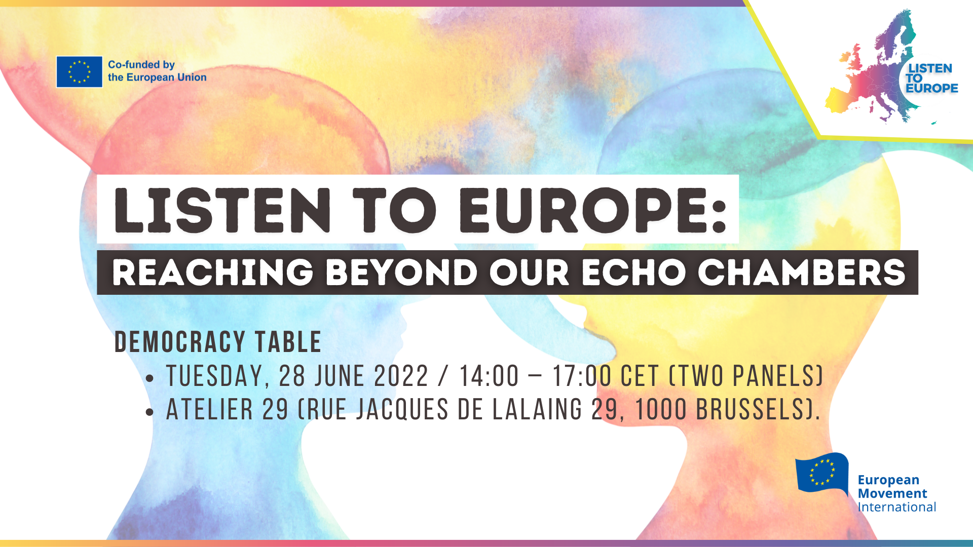 Listen to Europe: Reaching Beyond our Echo Chambers
